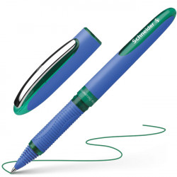 STYLO ROLLER POINTE METAL CAP OFF ONE HYBRID C VERT  SCHNEIDER 183204