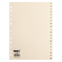 INTERCALAIRE ALPHA.A4 20 TOUCHES 160G CARTE RECYCLE PEAU ANE