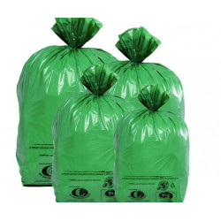 200 SAC POUBELLE 100L VERT NORME NF ENVIRONNEMENT
