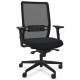 FAUTEUIL VOLT SYNCHRONE RÉSILLE NOIRE-ASSISE TISSU NOIR/STRUCTURE NOIRE FAB FR -ACC 3D INCLUS- GAR 5 ANS