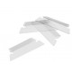 LOT X25 PORTE ETIQUETTE LARGEUR 50MM TRANSPARENT EUROFLEX