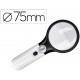 LOUPE ELECTRIQUE A LED DIAMETRE 75MM GROSSISSEMENT PAR 3 AMPOULES