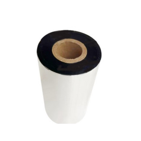 LOT X 5 RUBAN TRANSFERT THERMIQUE NOIR, CIRE, 110MMX300M P/ZEBRA ZT411 (02300BK11030)