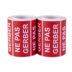 LOT X2 ROULEAU DE 500 ETIQ "NE PAS GERBER" 50X100MM