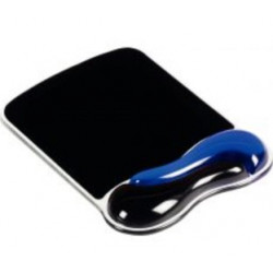 TAPIS DE SOURIS DUO GEL BLEU/NOIR
