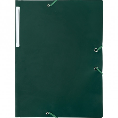 CHEMISE VERTE 3 RAB.ÉLAST PP OPAQUE 4/10ÈME FORMAT 24X32 CM