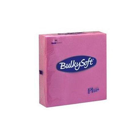 Serviettes ouate double point 40x40cm fuchsia - Carton de 1440