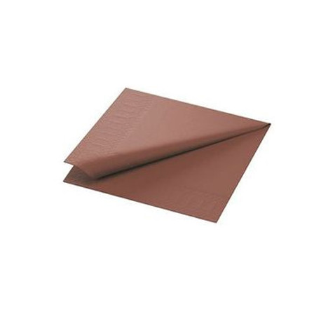 SERVIETTES OUATE 40X40CM 2 PLIS NOISETTE COLIS DE 1250
