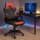 FAUTEUIL GAMING NOIR ET GRIS DOSSIER CONTACT PERMANENT ACCOUDOIRS RABATTABLES (copie)