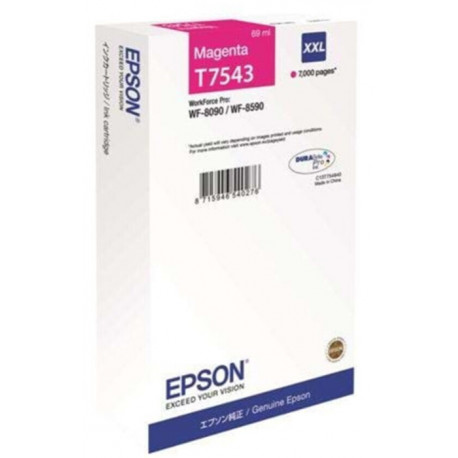 C13T75434N CARTOUCHE ENCRE EPSON MAGENTA 7000P WF8090/8590