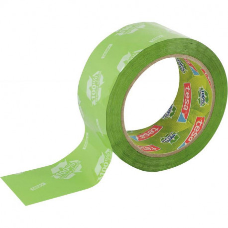 ADHESIF D'EMBALLAGE 66Mx50MM VERT RECYCLE LOT DE 6 ROULEAUX