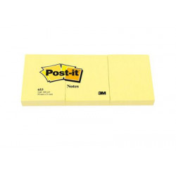 BLOC POST-IT 38x51 JAUNE 653 LOT 3 POSTIT 23611