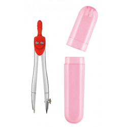 COMPAS METAL NICKELE + protège mine FCO200073 COLORIS ALEATOIRE