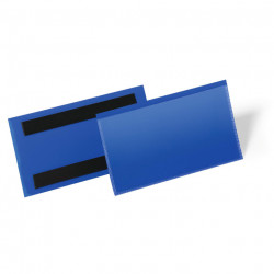  POCHETTES MAGNÉTIQUE - 150X67 BLEU  2 BANDES MAGNETIQUE AU DOS  BTE50 