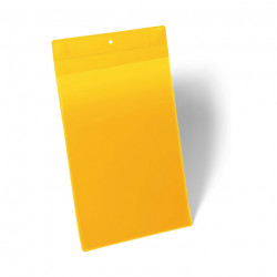 BOITE DE 10 POCHETTES MAGNÉTIQUE AIMANT NÉODYME - A4 PORTRAIT, JAUNE