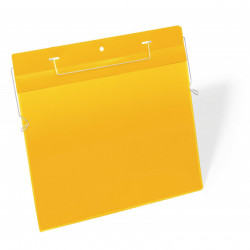 BOITE DE 50 POCHETTES AVEC FIL DE SUSPENSION -A4 PAYSAGE, JAUNE