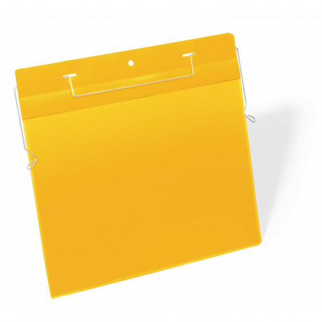BOITE DE 50 POCHETTES AVEC FIL DE SUSPENSION -A4 PAYSAGE, JAUNE