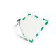 SACHET DE 5CADRE D’AFFICHAGE MAGNETIC SECURITY - VERT/BLANC 