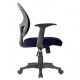 CHAISE BUREAU TISSU BL ROTATIVE BASE NYLON MAILLE MAX