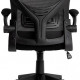FAUTEUIL ERGONOMIQUE NOIR MAILLE BASE NYLON HAUTEUR MAX