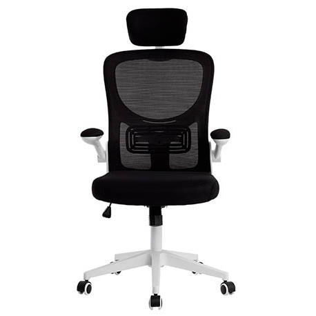 FAUTEUIL ERGONOMIQUE BICOLORE MAILLE BASE NYLON HAUTEUR