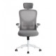 FAUTEUIL ERGONOMIQUE BICOLORE MAILLE BASE NYLON HAUTEUR