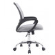 FAUTEUIL OPERATEUR BLANC/GRIS MAILLE BASE METAL