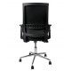 SIEGE ROTATIF FAUTEUIL SIMILI CUIR NOIR ASSISE AJUSTABLE