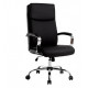 FAUTEUIL DE DIRECTION BUREAU TISSU NOIR DOSSIER REGLABLE +