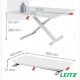 STATION DE TRAVAIL ASSIS/DEBOUT L800 xP 42 H,7,2 a 38cm LEITZ ERGO COSY AVEC PLATEAU COULISSANT P/16 kg sur la surface principal