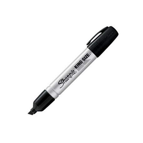 MARQUEURS SHARPIE METAL LARGE BISEAUTE NOIR