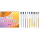 COFFRET DE 9 STYLOS BILLE 4 COULEURS PASTEL ASSORTIS