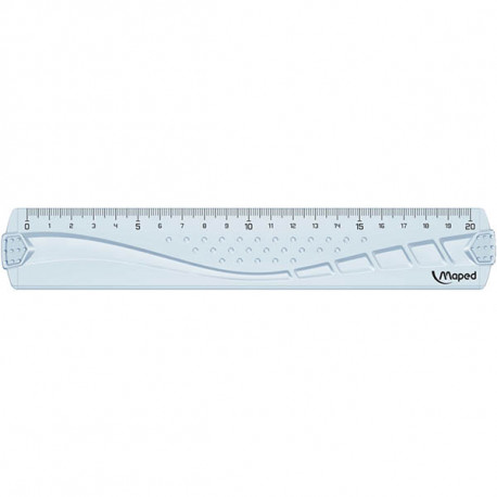 REGLE PLATE 20CM GEOMETRIC