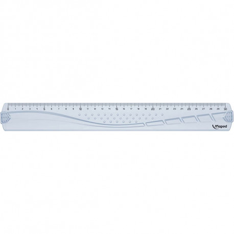 REGLE PLATE 30CM GEOMETRIC