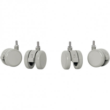 JEU DE 4 ROULETTES POUR BUREAU ASSIS/DEBOUT ÉLECTRIQUE ERGO P/REF 353639  65340001