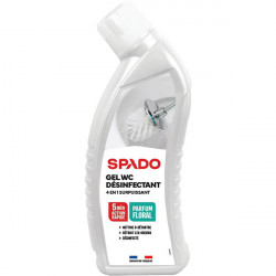 GEL WC FLACON 750ML  DÉSINFECTANT 4 EN 1 SURPUISSANT EN1276 FAB France EN1276