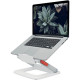 SUPPORT ORDINATEUR PC PORTABLE DE 13A15"MULTI-ANGLE  BLANC L 25,8xP25,3 xH4,5 cm  DIN 26800 EN ISO 15537 LEITZ ERGO 