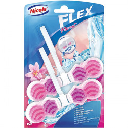 BLOCS CUVETTE WC FLORAL LOT DE 2 AVEC BICARBONATE DE SOUDE