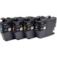 BROTHER POT PACK DE 4 CARTOUCHES JET D'ENCRE NOIRE, CYAN, MAGENTA ET JAUNE AUTHENTIQUE (LC3217VAL)