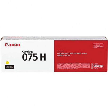 CANON 075H CARTOUCHE LASER JAUNE HAUTE CAPACITÉ AUTHENTIQUE