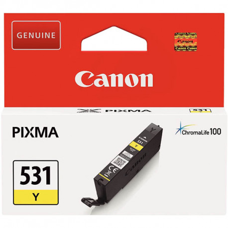 CANON 531 CARTOUCHE JET D'ENCRE JAUNE AUTHENTIQUE (CLI-581Y)