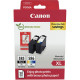 CANON 585XL/586XL LOT 2 CARTOUCHES ENCRE NOIR & COULEURS HTE CAPA AUTHENTIQUE PG585XLBL/CL586XLCMJ