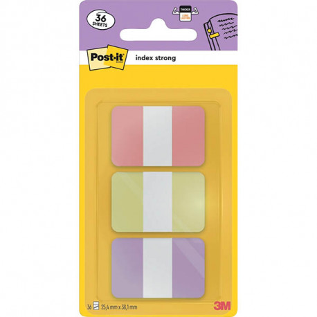 CARTE DE 36 INDEX RIGIDE STANDARD FORMAT 25,4 X 38 MM ROSE, JAUNE, VIOLET