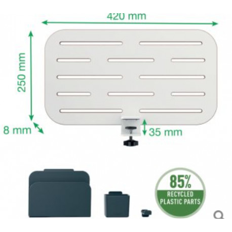 CLOISONNETTE Organisateur de bureau brochable Ergo gris clair