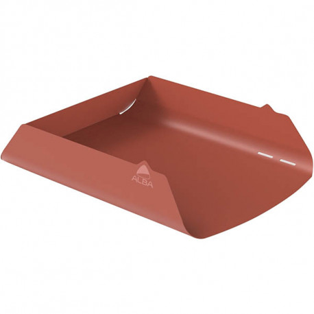 CORBEILLE A  COURRIER METAL TERRACOTTA L25 H6,3 P34 CM RECYCLABLE ALBA 