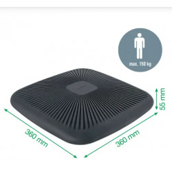 COUSSIN D'ASSISE OSCILLANT CREE DES MICROS MOUVEMENTS LEITZ GRIS FONCÉ L36 X I36 X H 5.5 CM DIN 26800 EN ISO 1553 150KG MAX