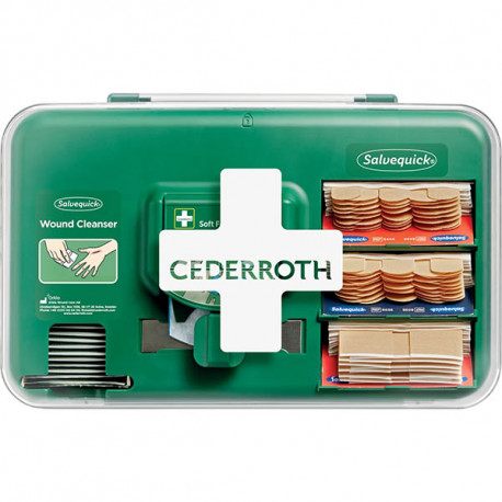 DISTRIBUTEUR SOINS DES PLAIES MINEURES PANSEMENT +LINGETTES  (REF 838735+865169+321869+36931+946662X1) CEDERROTH