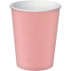 GOBELETS EN CARTON 20CL ROSE PQT15 TEMP INF A 70° SANS PLASTIQUE RECYCLABLE FSC FAB France  