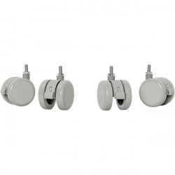 JEU DE 4 ROULETTES POUR BUREAU ASSIS/DEBOUT ÉLECTRIQUE ERGO P/REF 353639  65340001