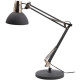 LAMPE LED CALYPSA NOIR LED 7W 806 LUMENS AMPOULE NON FOURNIE (REF301304) ALUMINOR FAB France SOCLE Ø23CM BRAS 75CM 
